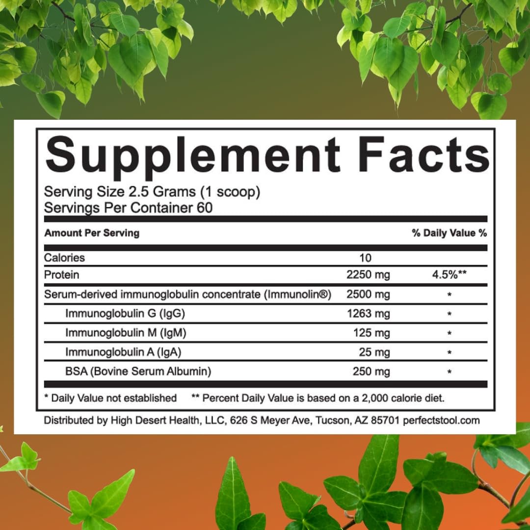 Graphic showing gut health benefits of SBI powder