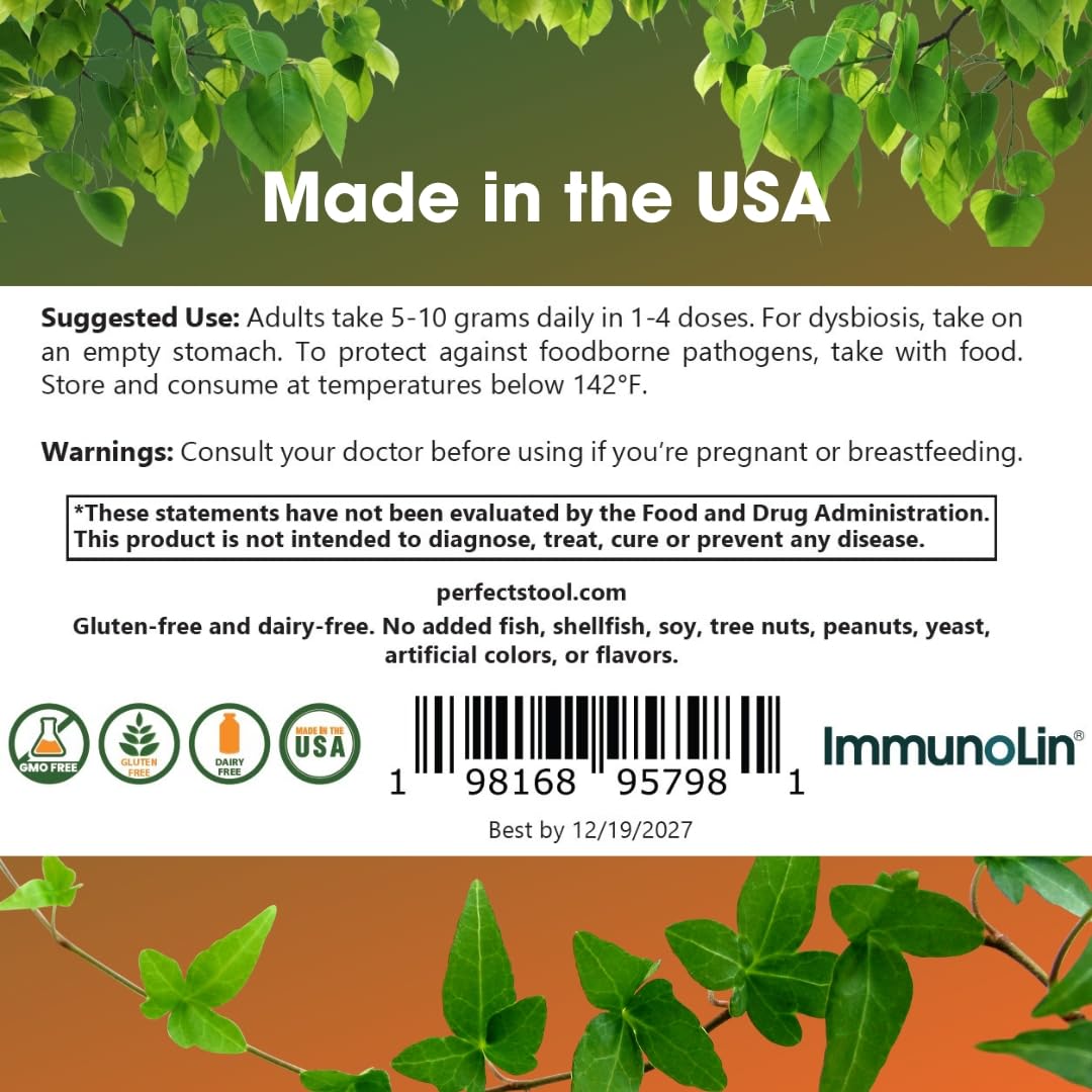 Ingredients list focusing on Serum Bovine Immunoglobulin