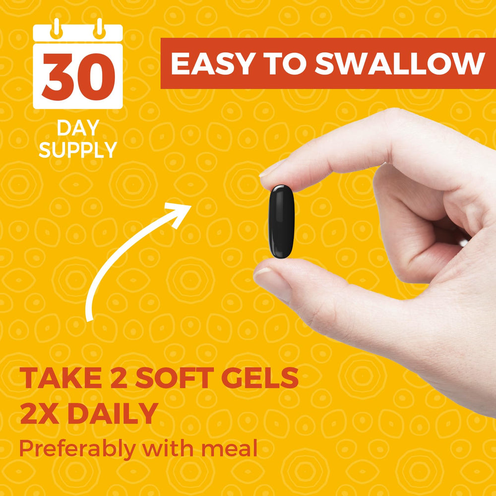 Package shot of 60 softgels bottle