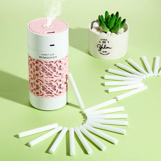 Close-up of refill sticks showing absorbent pores