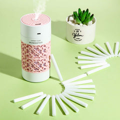 Close-up of refill sticks showing absorbent pores