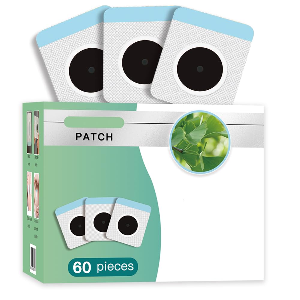 Front view of 60pcs Natural Herbal Belly Button Patch with Magnet