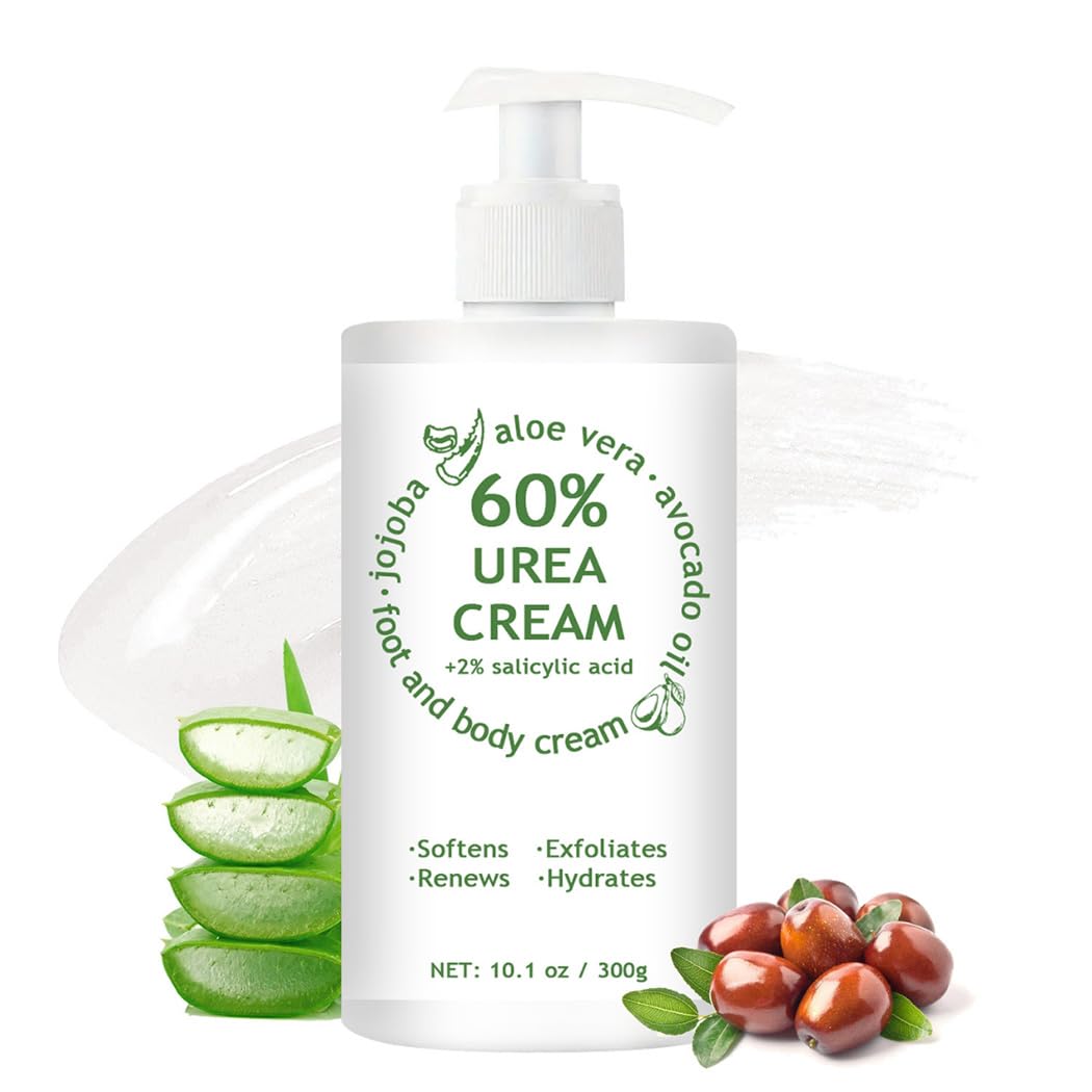 60% Urea Cream bottle front view showing deep hydration for dry skin