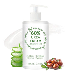 60% Urea Cream bottle front view showing deep hydration for dry skin