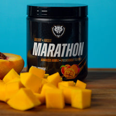 Endurance energy graphic for long-distance running