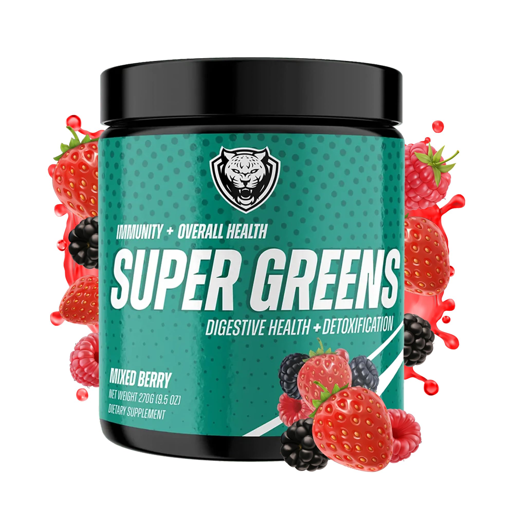 Jar of 6AM Run Organic Super Greens Powder