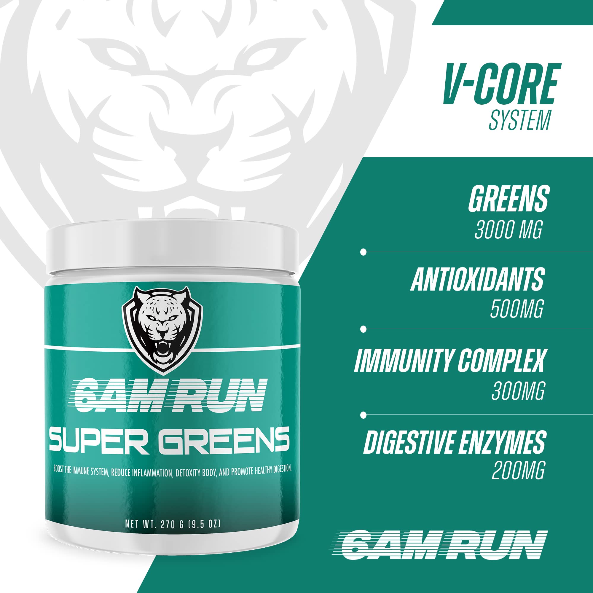 Close-up of vibrant green powder texture