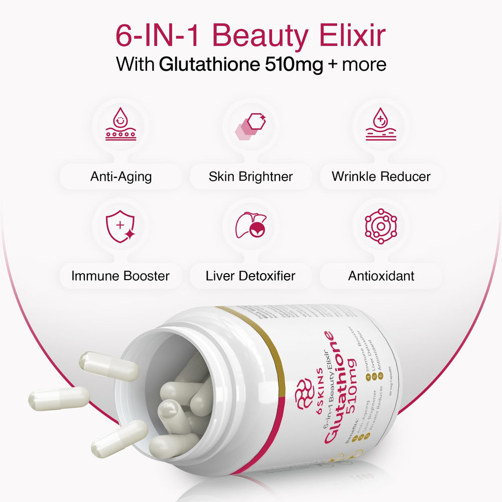 Close-up of 510mg liposomal glutathione bottle label