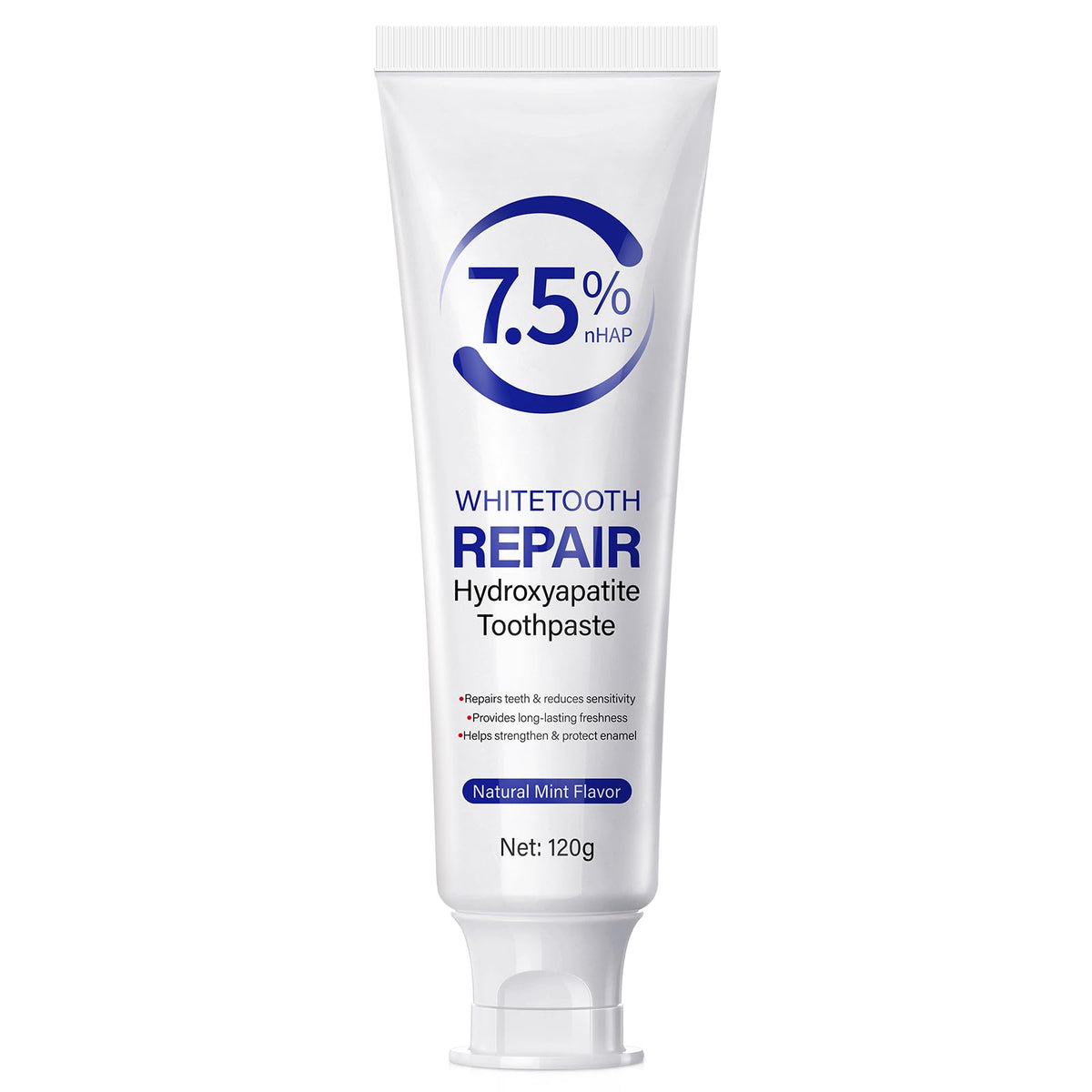 7.5% hydroxyapatite toothpaste offering enamel protection and tooth strengthening (4.23 oz)