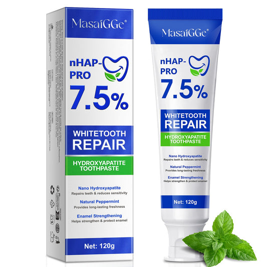 7.5% hydroxyapatite toothpaste hero image