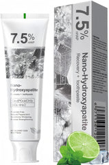 Product packaging for 7.5% Hydroxyapatite Toothpaste