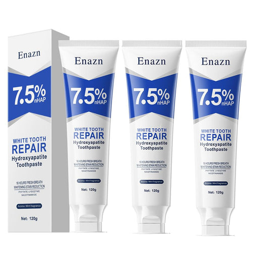 3-piece pack packaging for nano hydroxyapatite toothpaste