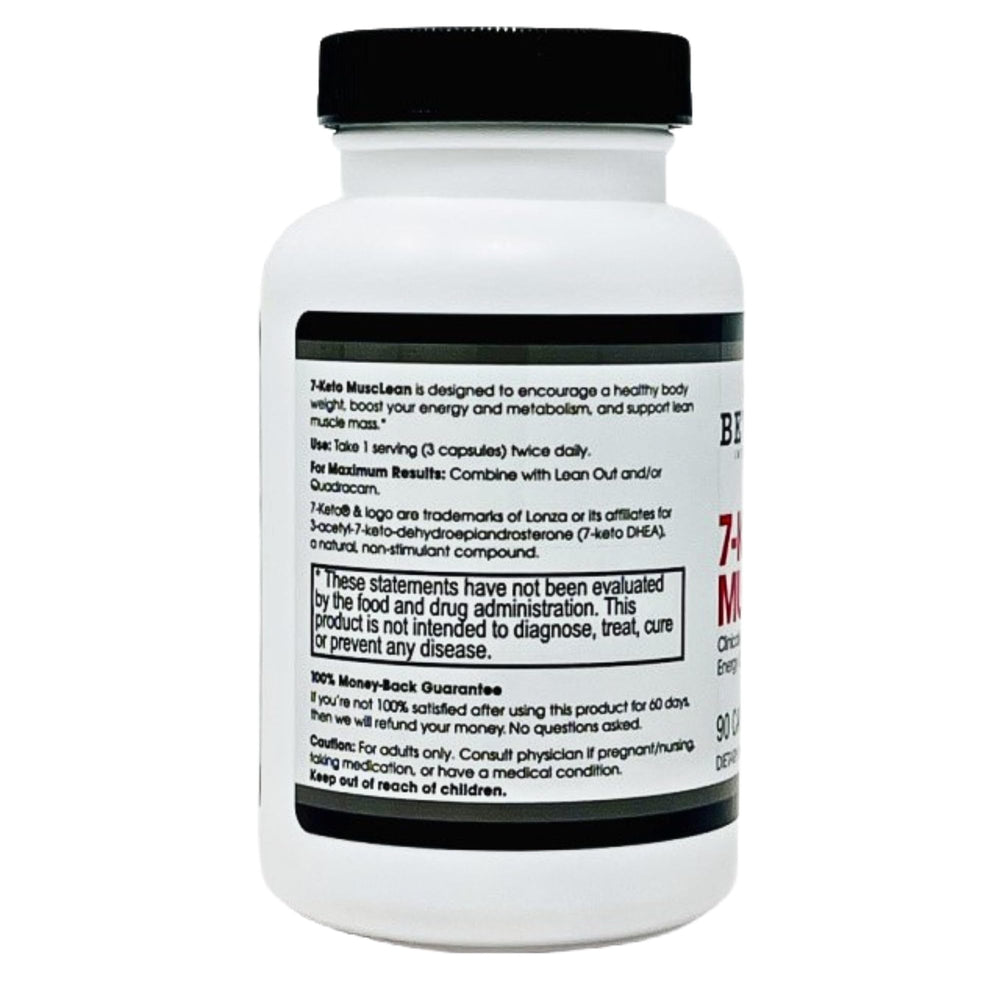 Side view of 7-Keto Musclean bottle