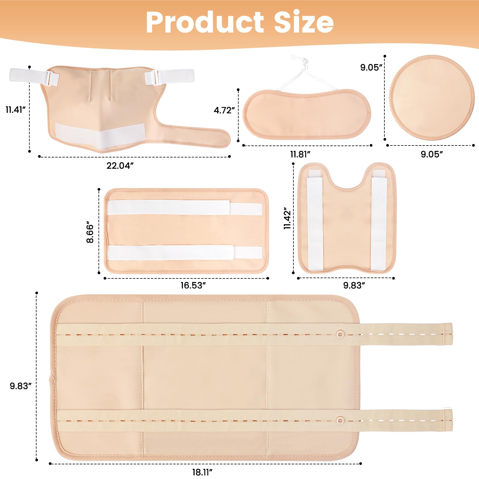 7Pack castor oil pack wraps kit image