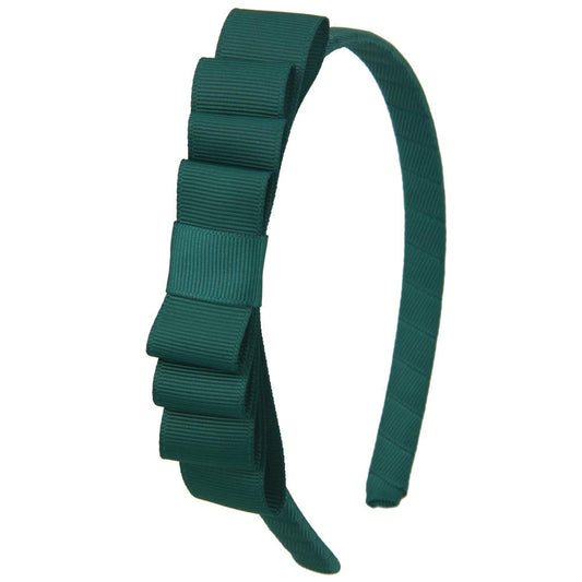 7Rainbows Spruce toddler headband knotted bow for comfortable all-day wear.