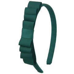 7Rainbows Spruce toddler headband knotted bow for comfortable all-day wear.
