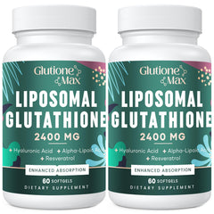 Hero image of 8-in-1 liposomal glutathione 2400 mg bottle