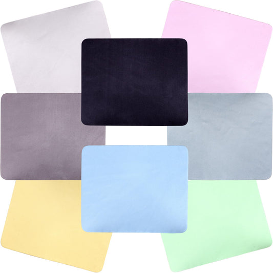 Eight-pack multicolor microfiber cleaning cloths set