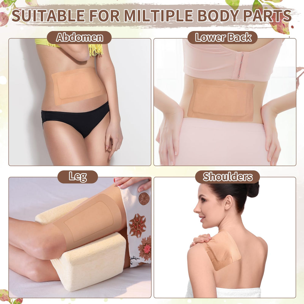 Patch applied to the abdomen area