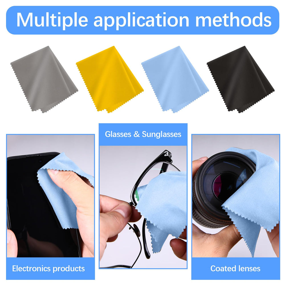 Washable and reusable microfiber cleaning cloths