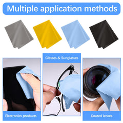 Washable and reusable microfiber cleaning cloths