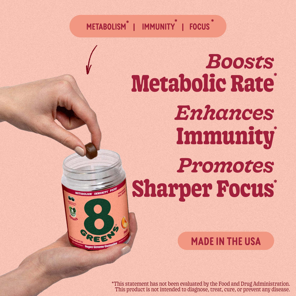 Metabolism support from 8Greens Supergreens Gummies