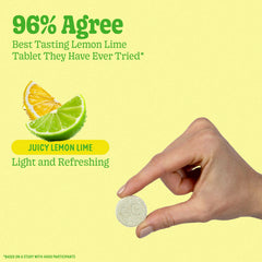 8Greens Lemon & Lime flavor bottle with a bright, refreshing citrus fizz.