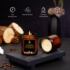 Classic Cologne scented candle in 8-pack set