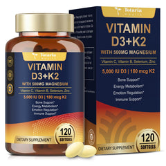 Product hero image showing 9-in-1 Magnesium Glycinate with D3 and K2