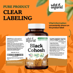 90-day supply of Black Cohosh capsules bottle