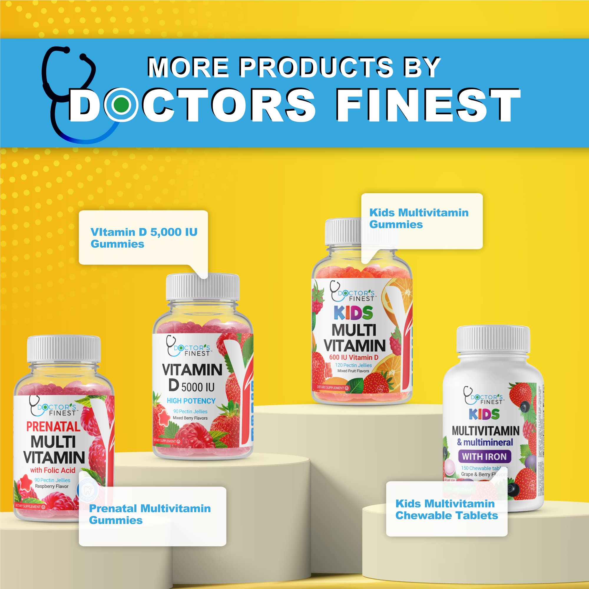 Box packaging showing 90 jellies and 45 doses