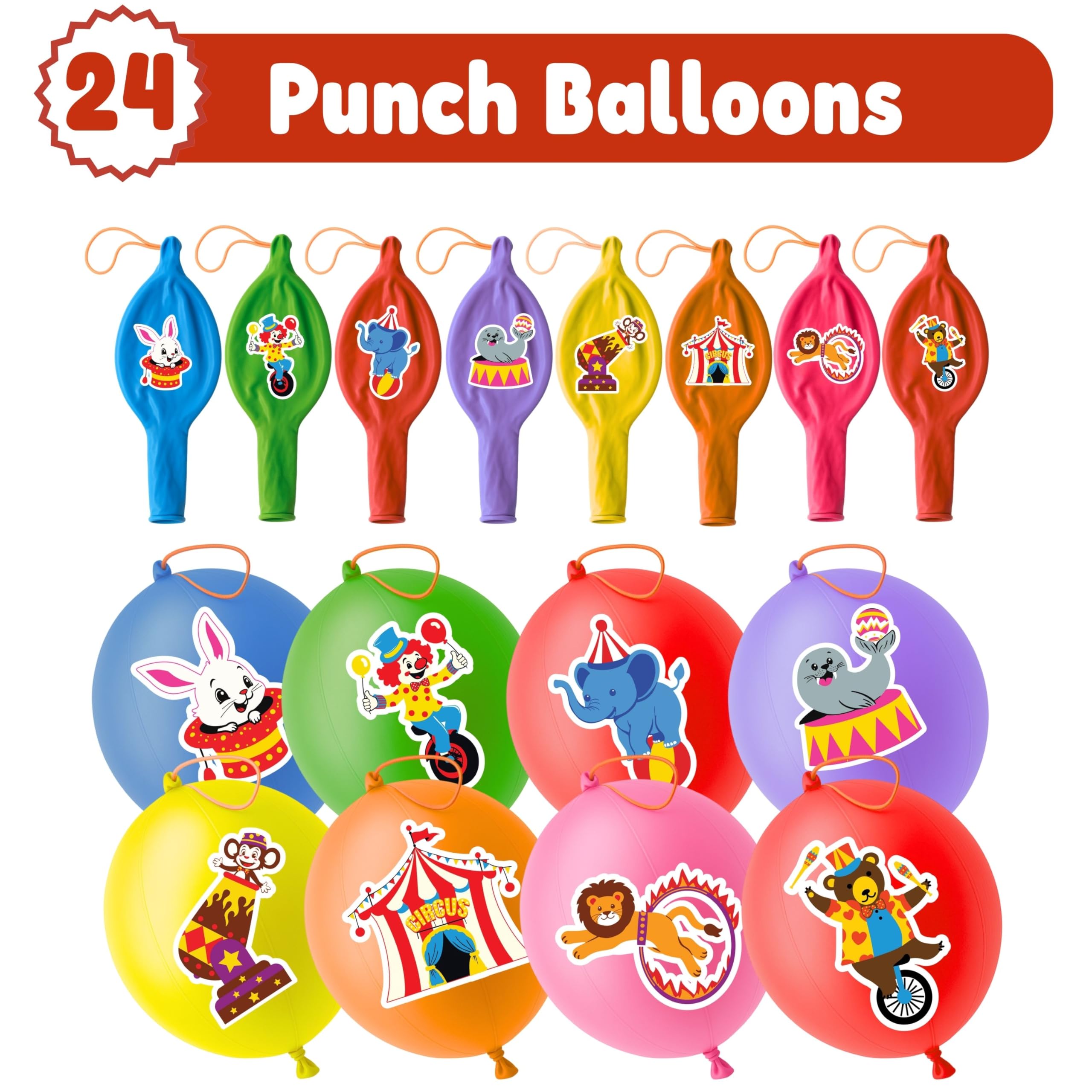 91BALLOONS heavy-duty natural latex balloons offer durability during energetic activities.