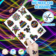 91BALLOONS neon party set fits both indoor and outdoor celebrations.