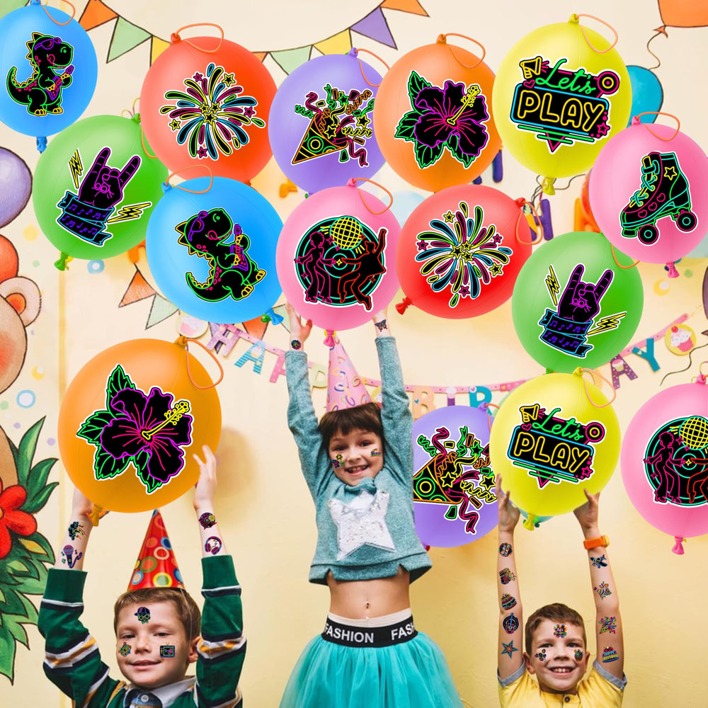91BALLOONS pre-cut tattoos provide mess-free, quick-to-apply fun for guests.