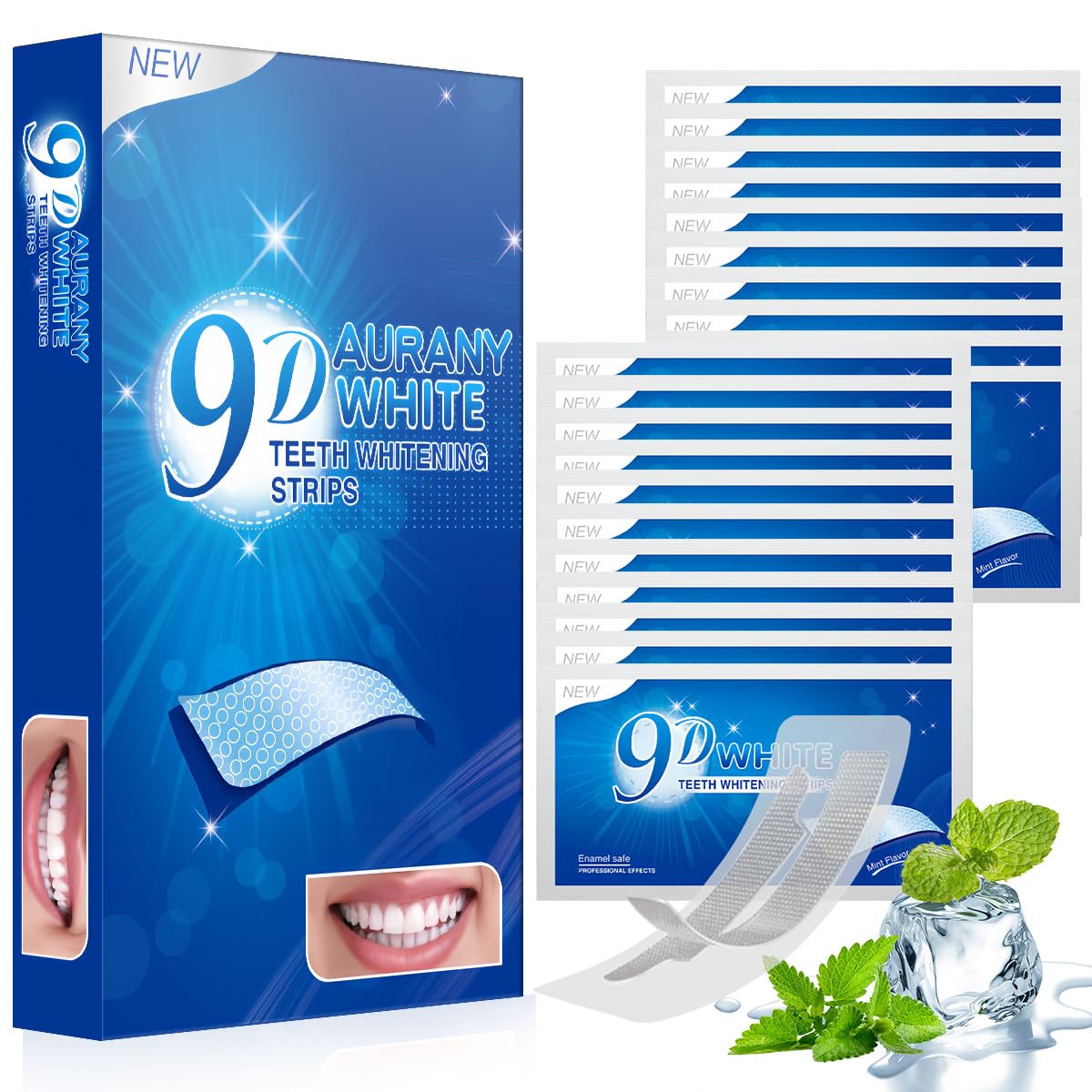 Packaging of 9D Sensitive Teeth Whitening Strips