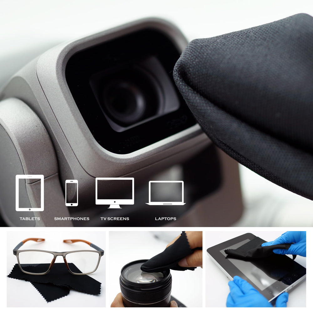 Cloth used on phones and screens to wipe dust and fingerprints