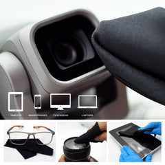 Cloth used on phones and screens to wipe dust and fingerprints