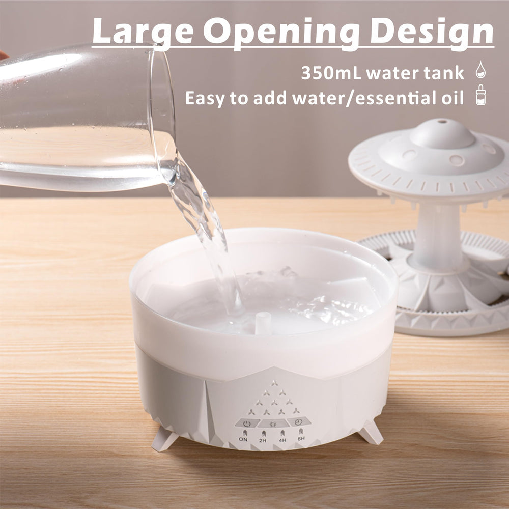 Plug-in diffuser with DC adapter for bedroom/office, white