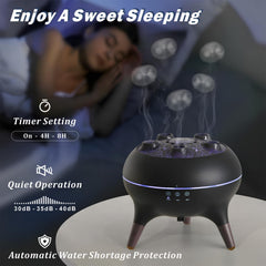 Music-synced jellyfish diffuser with color-changing LEDs