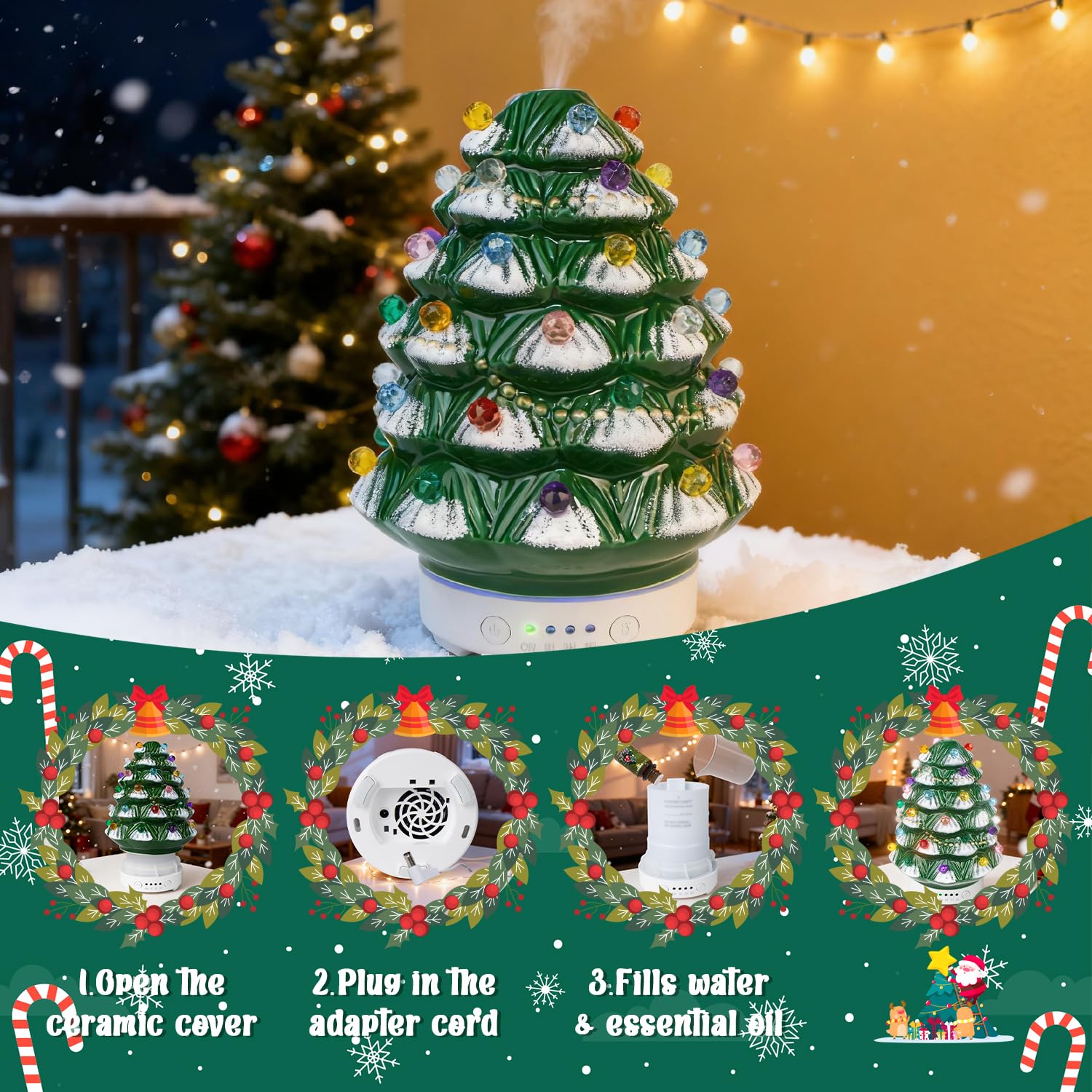 Elegant diffuser as a holiday décor accent