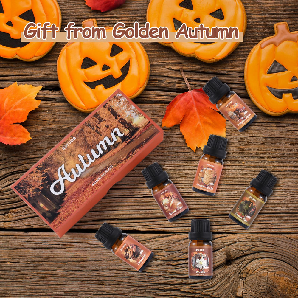 AVEOIRA Autumn Fragrance Oils Set usage: diffusers, candles, soaps