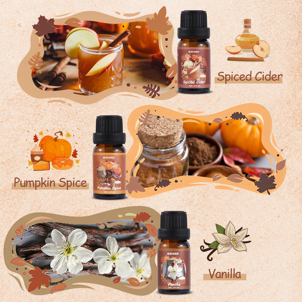 AVEOIRA Autumn Fragrance Oils Set spiced cider bottle
