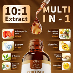 Close-up of Ashwagandha, L-Theanine and Phosphatidylserine ingredients