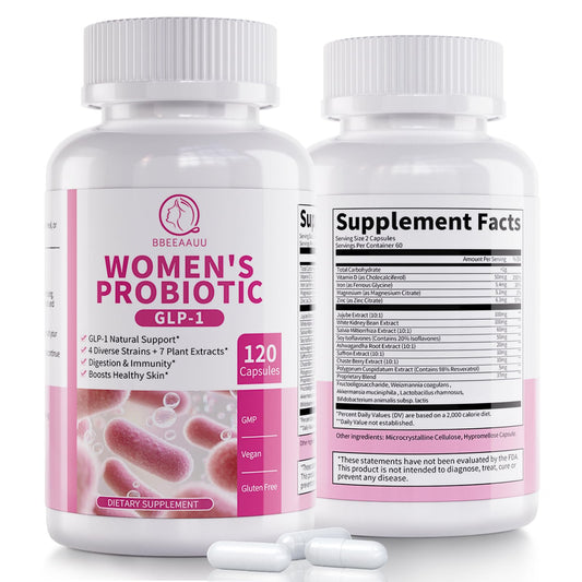BBEEAAUU Probiotics for Women bottle shown in hero image