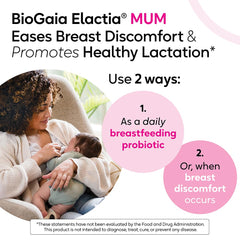 BioGaia Elactia Breastfeeding Probiotic packaging close-up