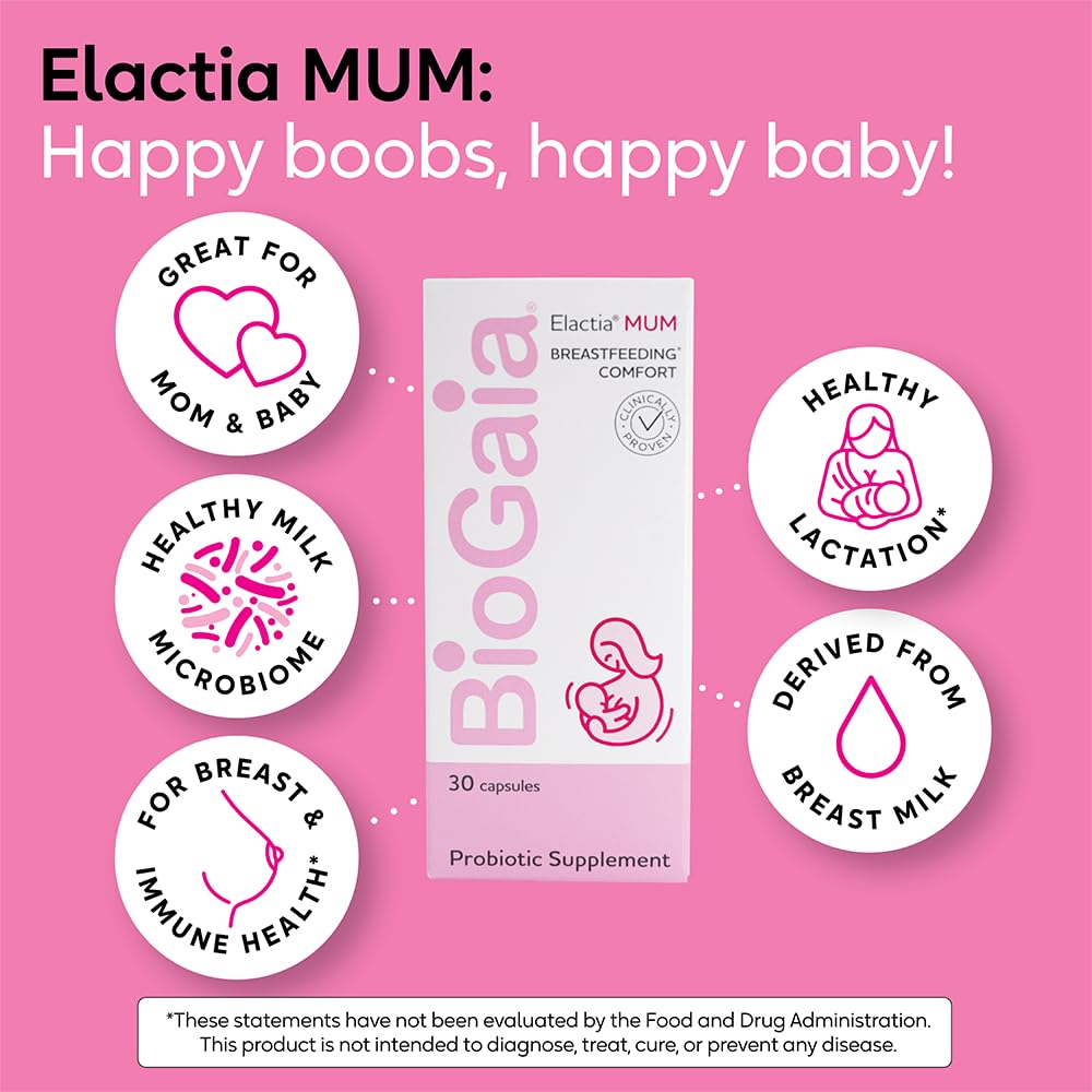 Lactation supplement for moms and babies - BioGaia Elactia
