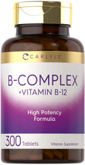 Carlyle B-Complex Vitamin with B12 bottle front view