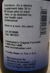 Dropper bottle showing Pancreas Formula Extract for convenient use in drinks