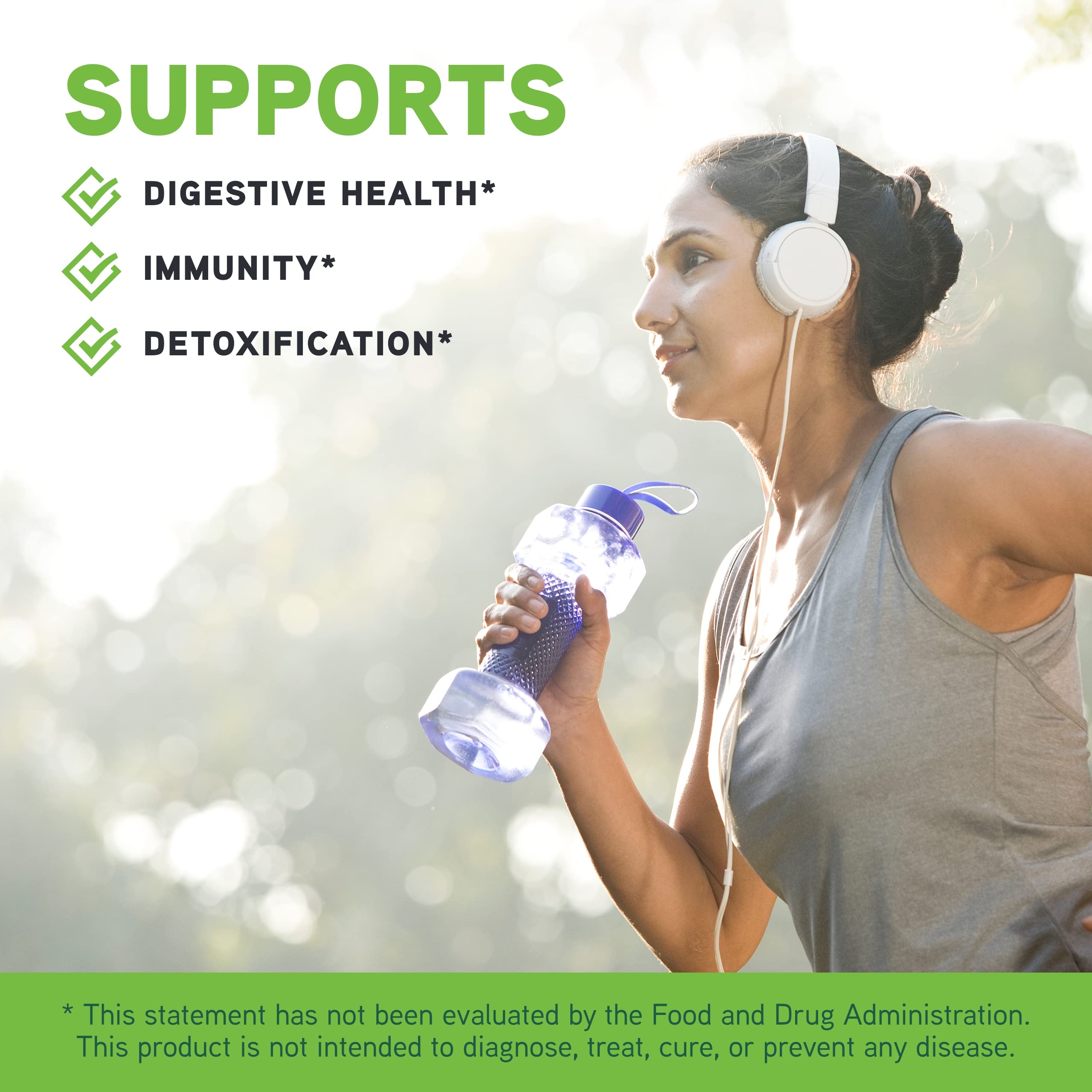 Illustration of digestive enzymes and probiotic blend