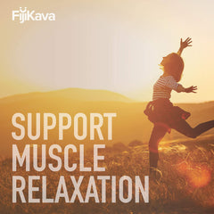 Nutrition label and ingredients for FijiKava 50g